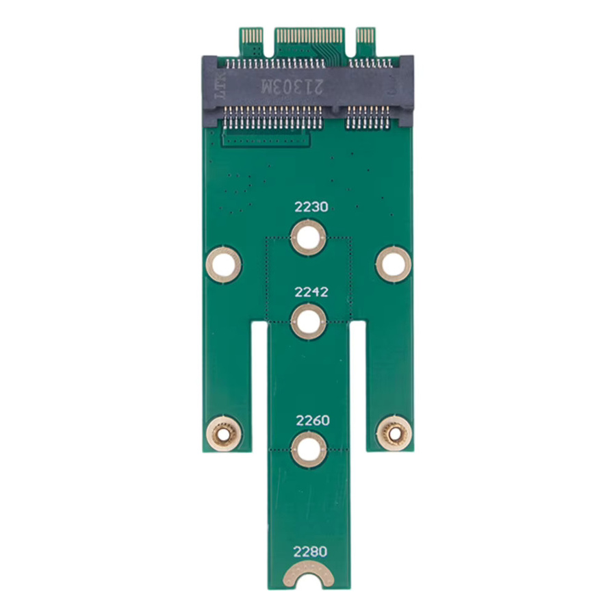 MSATA zu NGFF M.2 SSD Adapter Konverter für 2242/2260/2280 Formfaktoren in Grün - Bild 2