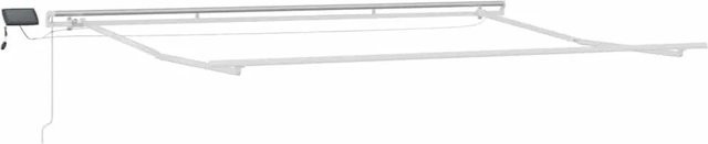 vidaXL Markisenrahmen aus Aluminium mit LED-Lichtleisten in Weiß B: 450 cm, T: 300 cm - Bild 1