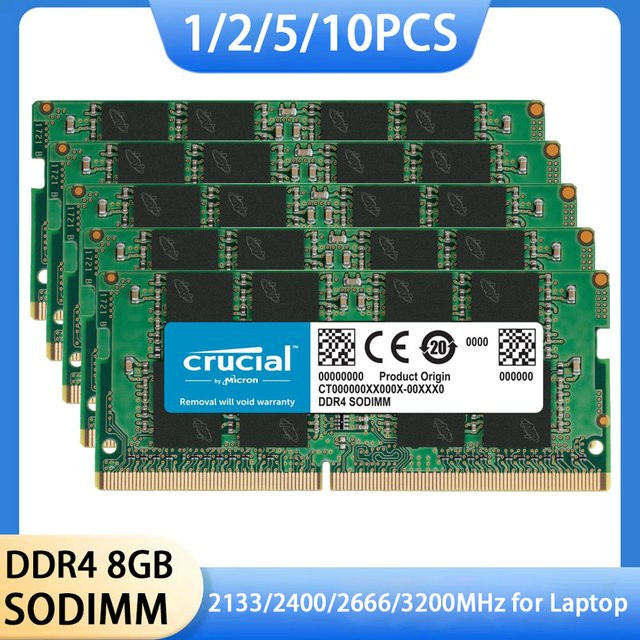 Crucial DDR4 RAM Notebook Speicher 8GB 3200MHz SODIMM 260Pin PC4-25600 in Grün - Bild 1