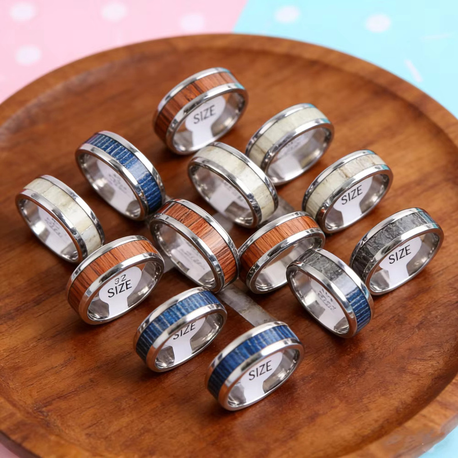 JuanMaoJuan Ringe Edelstahl, Silber, Unisex - Bild 3