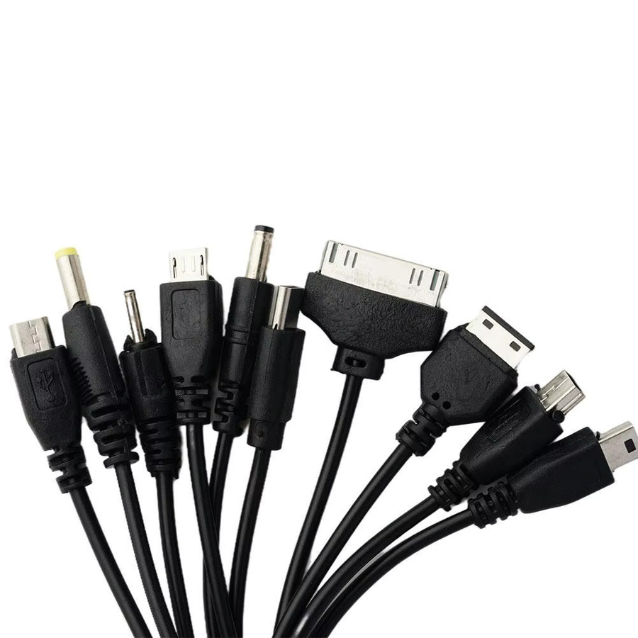Universelles USB-auf-Multi-Stecker-Handyladekabel in Schwarz für Samsung, Xiaomi, Huawei, Google, OPPO und Vivo - Bild 3