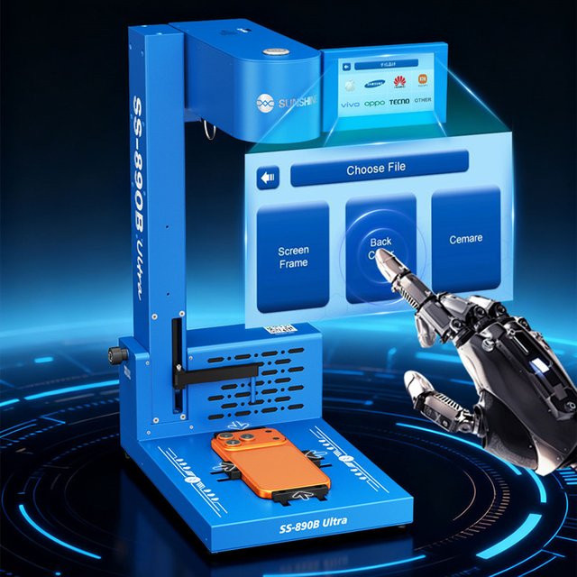 SUNSHINE SS-890B Ultra 10W Blauer Laser Rückglas-Entferner mit Autofokus und faltbarem Design für die Handy-Reparatur von iPhone aller Serien - Bild 1