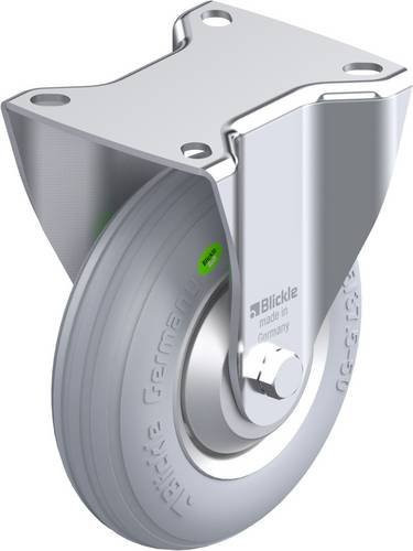 Blickle Bockrolle B-VW 125R-SG-FA in Grau mit 125 mm Rad-Durchmesser und 50 kg Tragfähigkeit - Bild 1
