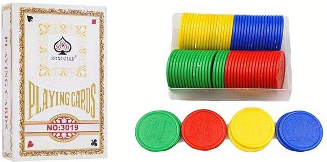 SZ-Damai Kartenspiel und 50-teiliges Tischspiel-Zubehörset, Tischspiel - Bild 1