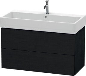 Duravit L-Cube Waschtischunterschrank Wandhängend in Weiß mit 2 Schubladen, B: 98,4 cm, T: 45,9 cm, H: 54,4 cm - Bild 1