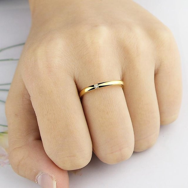 Ring Edelstahl, Kristall, Damen, beige - Bild 1
