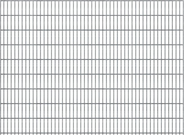 Doppelstabmatte aus Stahl in Zink Grau, B/H: 250 x 183 cm - Bild 1