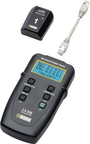 Chauvin Arnoux C.A 7028 Kabeltester für Netzwerk und Telekommunikation in Schwarz - Bild 1