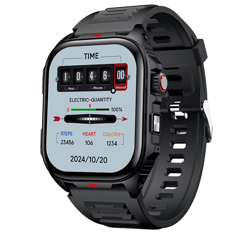 CRTORRS Smartwatch, Schwarz, Kunststoff, 44 mm, Unisex - Bild 7