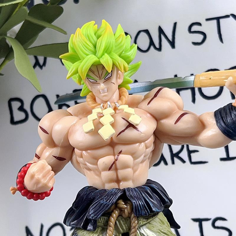 Yiran toy 1 Dragon Ball Z Samurai Son Goku Broly Super Saiyan Actionfigur PVC - Bild 2