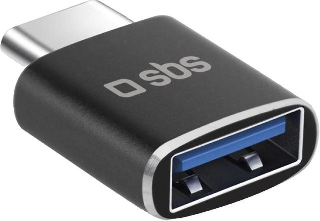 SBS Adapter USB-C-Stecker auf USB-A-Buchse in Schwarz - Bild 1