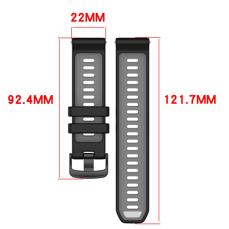 Garmin Uhrenarmband Silikon, Schwarz, Unisex - Bild 3