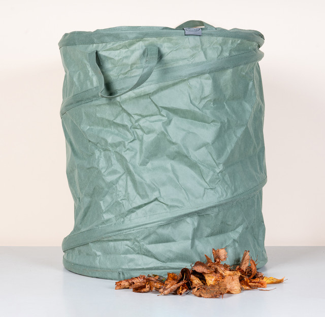 Großer Pop-up Laubsack aus recyceltem RPET von BLUME2000 in Grün - Bild 1