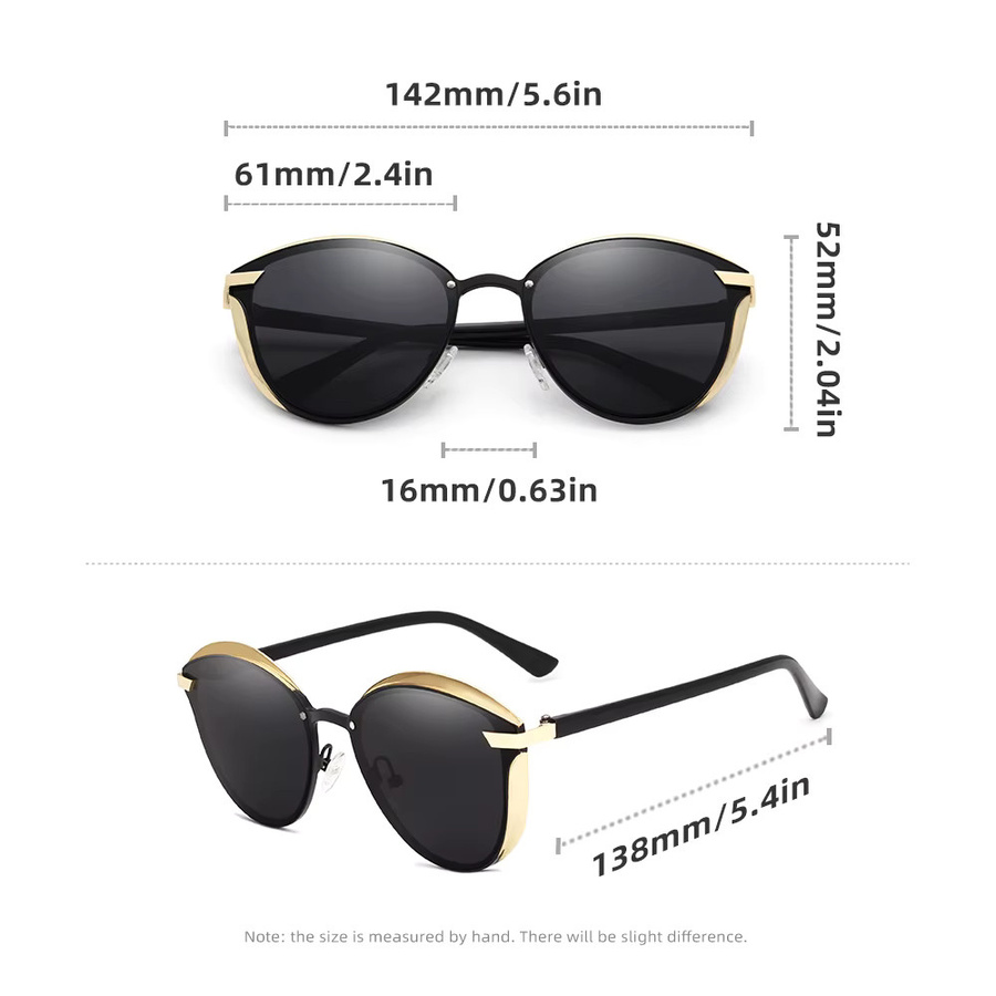 RIVIERSUN Sonnenbrille Cat Eye, Vollrand, Schwarz, Damen, polarisiert - Bild 2
