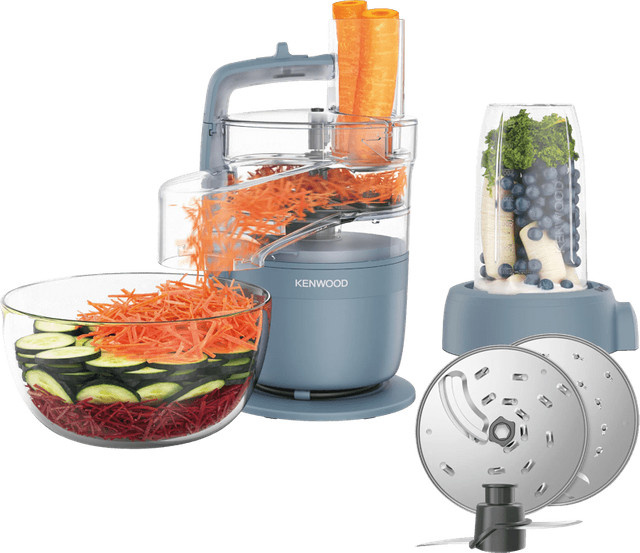 Kenwood Multipro Go FDP23.380GY Küchenmaschine in Storm Blue mit Pulse-Funktion und spülmaschinenfesten Teilen - Bild 1