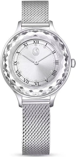Swarovski Damenuhr Octea Nova, Quarz, Edelstahl, 33 mm, Weiß, Kristall - Bild 1
