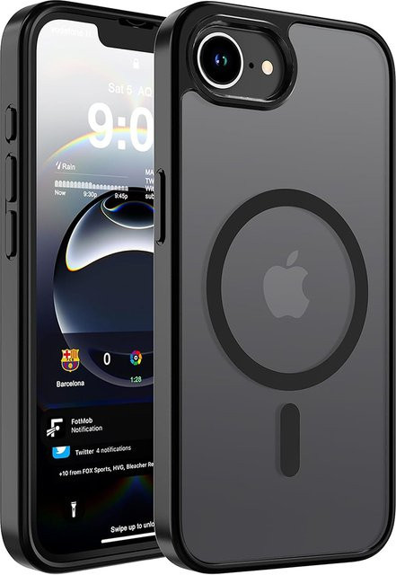 Magnetische Matte Handyhülle mit MagSafe Kompatibilität für Apple iPhone in Grün - Bild 1