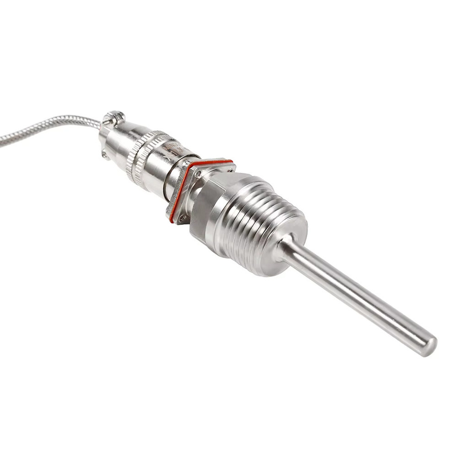 Hilitand RTD PT100 Temperatursensor mit 1/2 Zoll NPT-Gewinde und 2 Meter Kabel in Silber - Bild 2