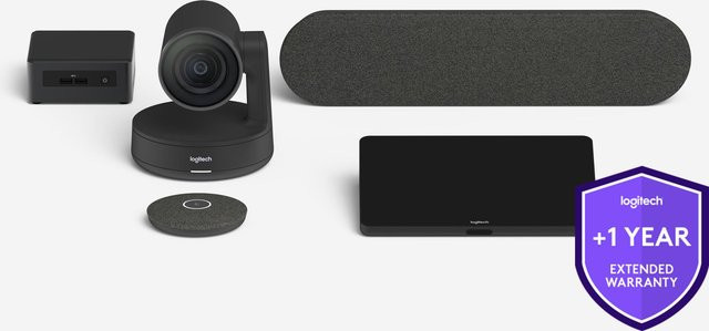 Logitech Rally Bar und Tap Erweiterte Garantie für 1 Jahr in Schwarz - Bild 1