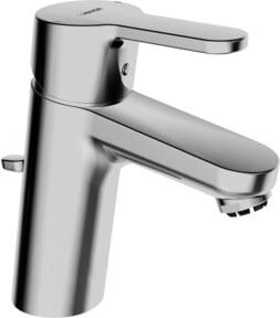 Hansa Waschtisch-Einhebelmischer Hansaprimo XL ND in Chrom mit Pop-up-Abfluss und Safety-Stop, Ausladung: 11,1 cm - Bild 1