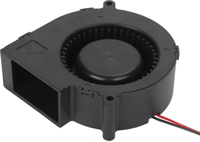 mfySpace BBQ Luftgebläse 12V 2,85A Schwarz für Barbecue, Camping und Holzkohle-Zündung - Bild 1