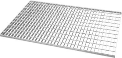 Bauer Gitterrost für Edelstahlauffangwannen Typ VAW-2 aus Edelstahl 1.4571, Farbe Silber, B/T/H: 78,5 x 118,5 x 3,0 cm - Bild 1