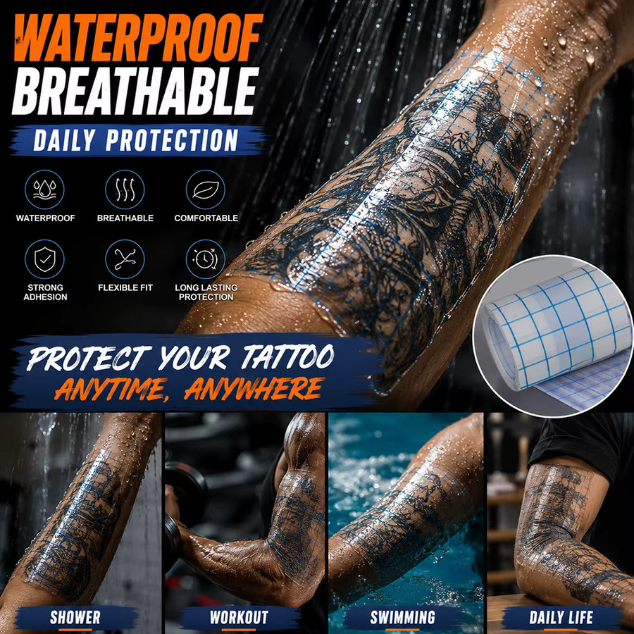 TRUE STAR Tattoo-Heilfolie Rolle, Wasserdicht, Atmungsaktiv, PU-Folie - Bild 2