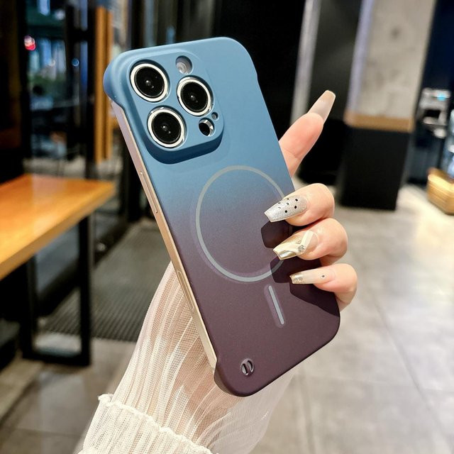 YULIN Magnetische Handyhülle mit süßem Farbverlauf für iPhone 12 bis iPhone 16 Pro Max Plus, Multicolour - Bild 1