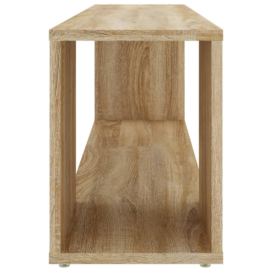 vidaXL TV-Schrank aus Holzwerkstoff in Sonoma-Eiche, Braun, B/T/H: 100 x 24 x 32 cm - Bild 4