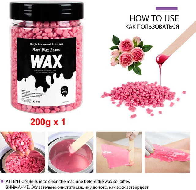Unisex Haarentfernungs-Wachsbohnen für Körper, 200g - Bild 1