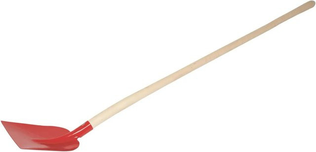 LUX-TOOLS Holsteiner Schaufel mit eckigem Blatt in Rot, Höhe: 130 cm - Bild 1