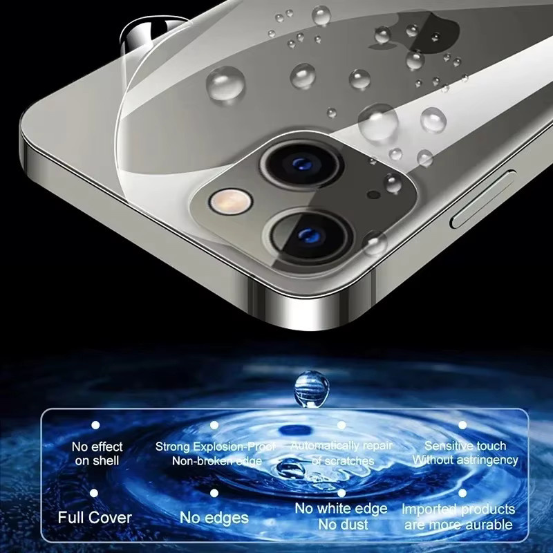 SFHOMIE Hydrogel Schutzfolie für die Rückseite von iPhone 11 12 13 14 15 16 Pro Max Plus, 4er-Pack, transparent - Bild 2