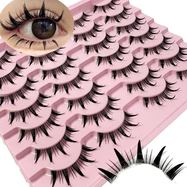 LYBCG Manga-Wimpern, Black, Glänzend, Unisex - Bild 1