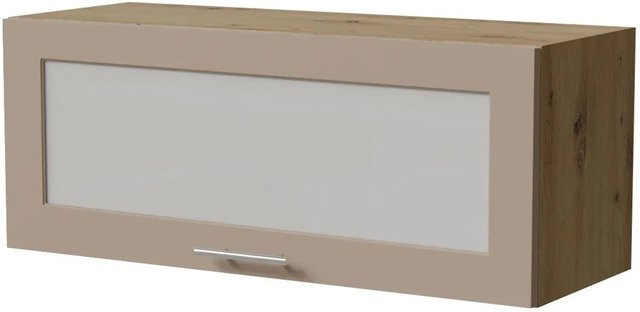 Feldmann-Wohnen Klapphängeschrank Brerra W4BS/90 WKF in Eiche Artisan und Graubeige Matt, B/T/H: 90 x 32,5 x 36 cm - Bild 1