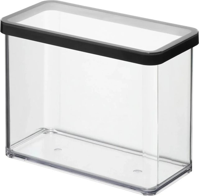 Rotho Dose Loft Premium Rechteckig Transparent-Schwarz - Bild 1