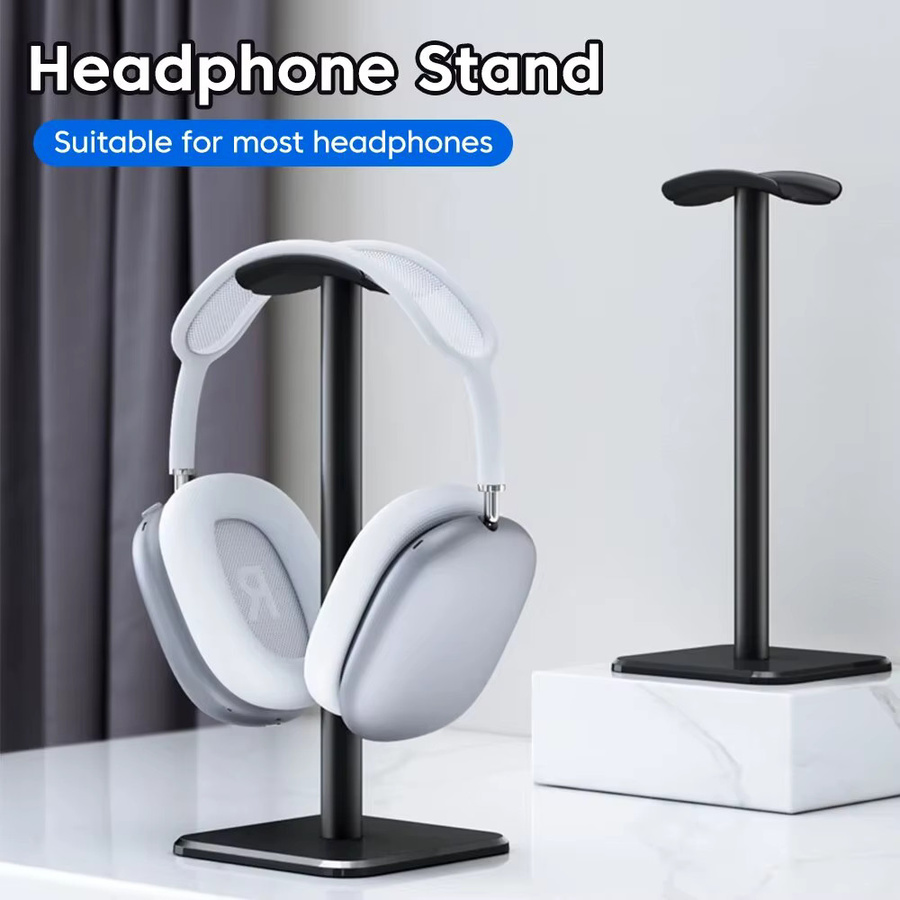 elough Universal Kopfhörer Ständer aus Aluminium Legierung in Schwarz für Gaming Headsets - Bild 2