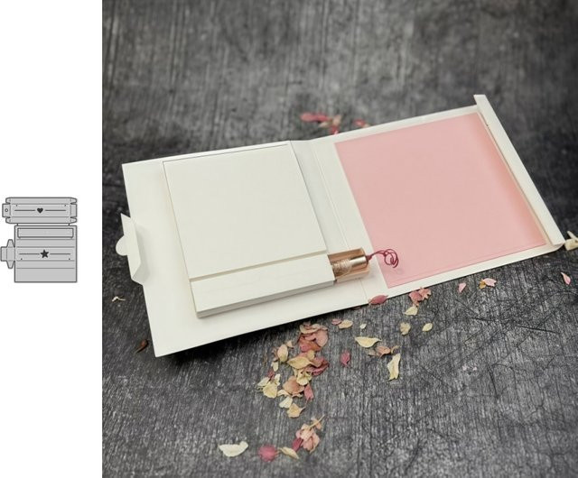 Metall Schiebe-Schubladen Schneidform für DIY Scrapbooking und Kartenbasteln - Bild 1