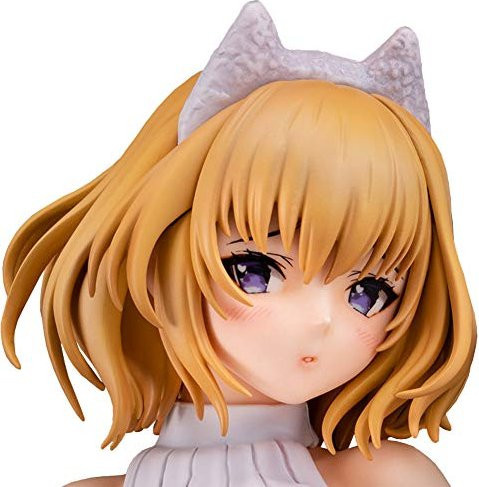 Daiki Kogyo Shiro-neko-chan Katzenmädchen Figur im 1/6 Maßstab aus PVC in Schwarz und Weiß nach Illustration von Mataro - Bild 1