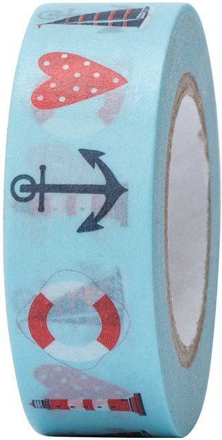 Rico Design Paper Poetry Washi Tape Maritim in Mehrfarbig - Bild 1