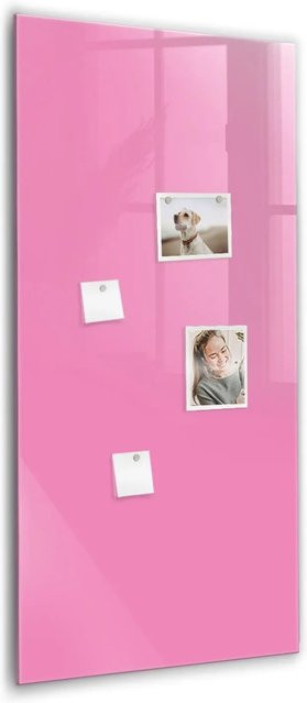 Tulup Magnettafel aus Glas in Pink, beschreibbar, B/H: 60 x 120 cm - Bild 1