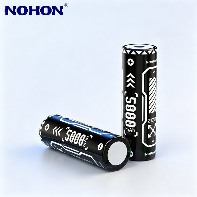 NOHON Original 21700 Li-Ionen-Akku mit 5000mAh für LED-Leuchten, Taschenlampen und Solarleuchten - Bild 1