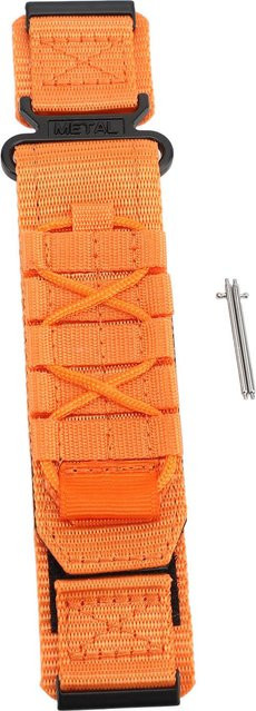Neoglint Uhrenarmband Nylon, Grau orange, 24 mm, Herren - Bild 1