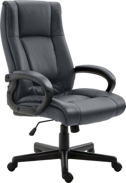 CLP Bürostuhl Sparta ergonomischer Chefsessel in Schwarz mit Wippfunktion und Höhenverstellung - Bild 1