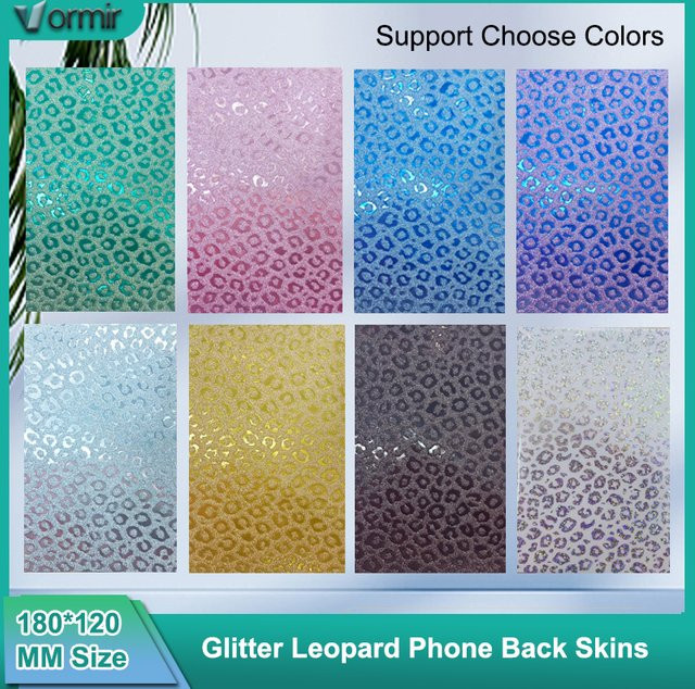 VORMIR Dekorative Glitzer-Folie mit Leoparden-Design für dein Smartphone in Multicolour - Bild 1