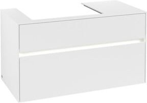 V&B Waschtischunterschrank Collaro in Weiß Matt mit B/T/H: 100 x 54,8 x 50 cm - Bild 1