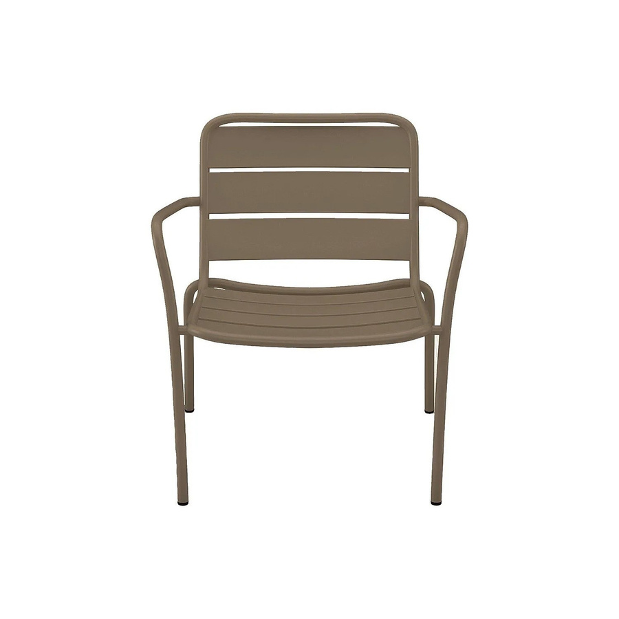 Gartensessel Mirmande von Vente-unique in Taupe aus Metall mit Armlehnen - Bild 2