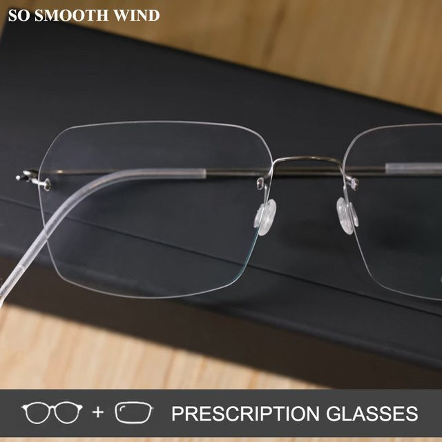 Dänemark 2539 Korrektionsbrille, randlos, quadratisch, Metall, Herren - Bild 1
