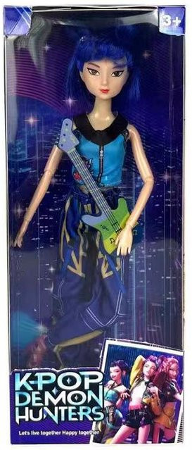 Yiran toy 1 K-Pop Demon Hunters Rumi Mira Zoi Vinylpuppe, Blau, ab 14 Jahren - Bild 1