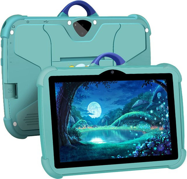 BDF Kinder-Tablet 7 Zoll Global Version mit Android 13, 5G, WiFi, 4GB RAM, 64GB ROM und Dual-Kameras in Pink oder Türkis - Bild 1