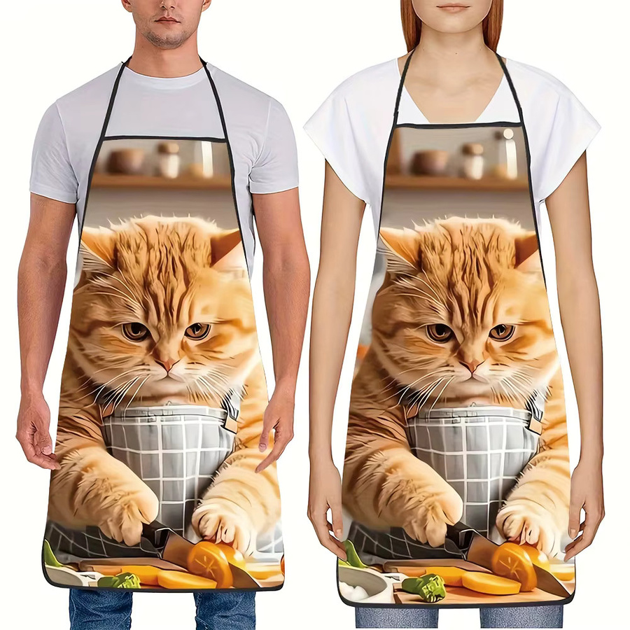 Unisex-Küchenschürze von ZZN mit Cartoon-Motiv in Multicolour zum Kochen, Grillen und für die Gartenarbeit - Bild 2